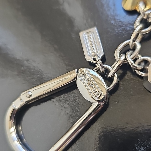 Coach Multi Metallic Letter Keychain Bag charm - Picture 3 of 6